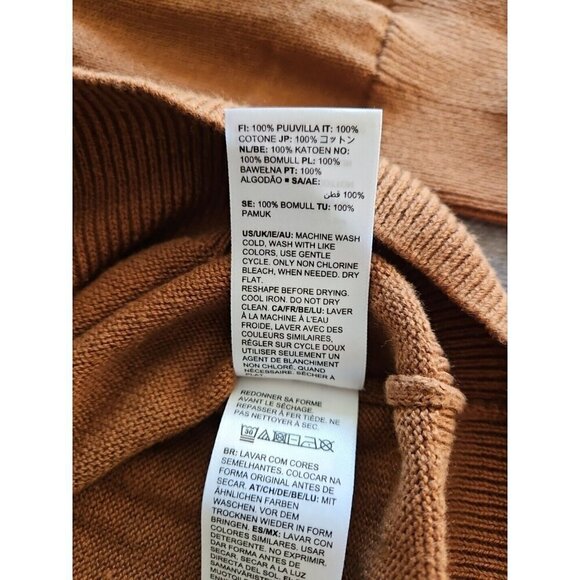 Amazon Essentials Sweater Mens XL Toffee Brown Long Sleeve Cotton Knit Crewneck - Picture 10 of 15